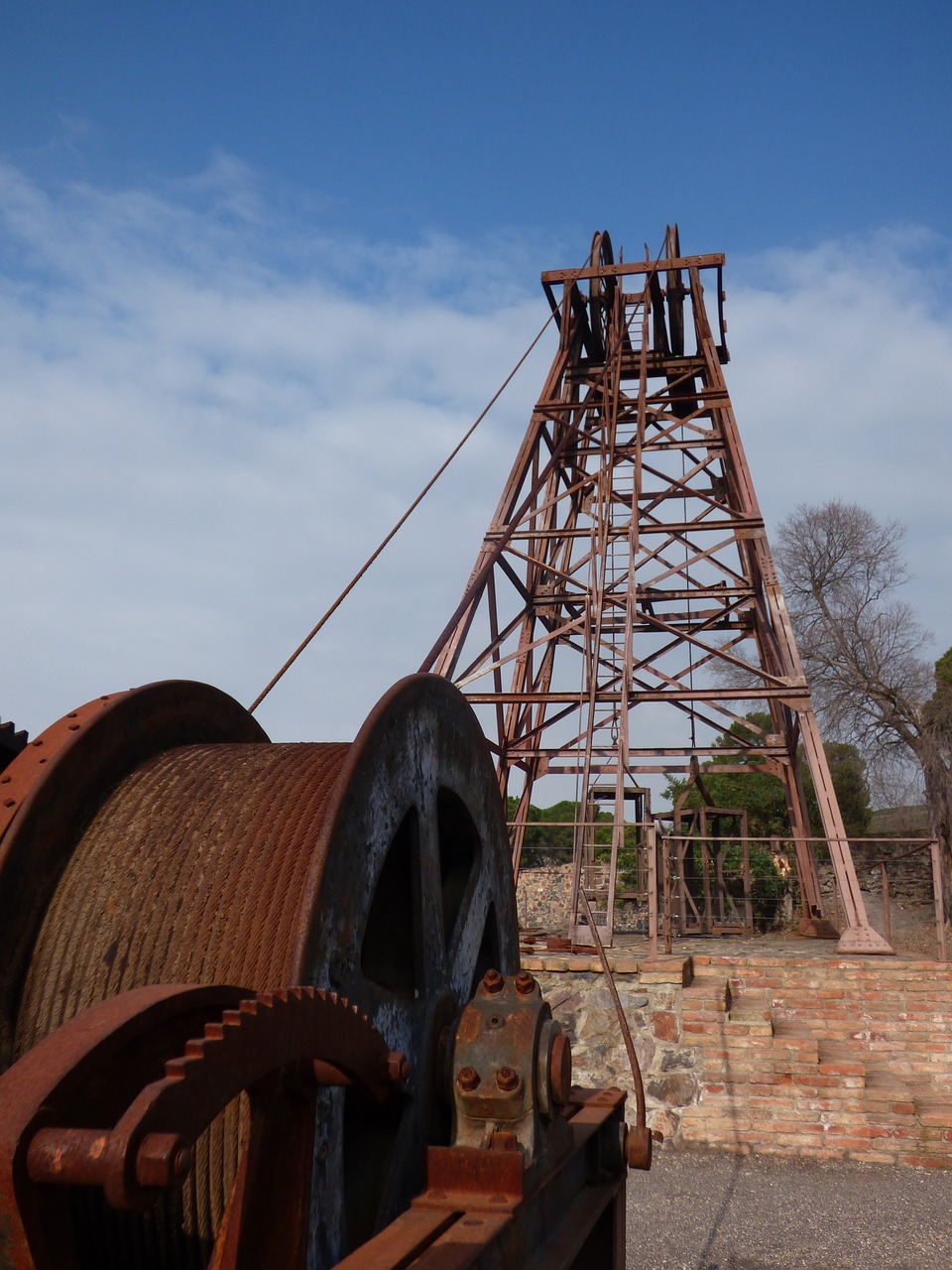 mine mining elevator free photo