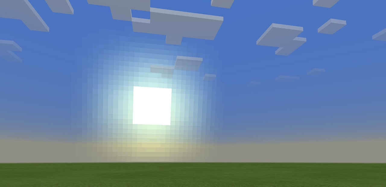 minecraft game sun free photo