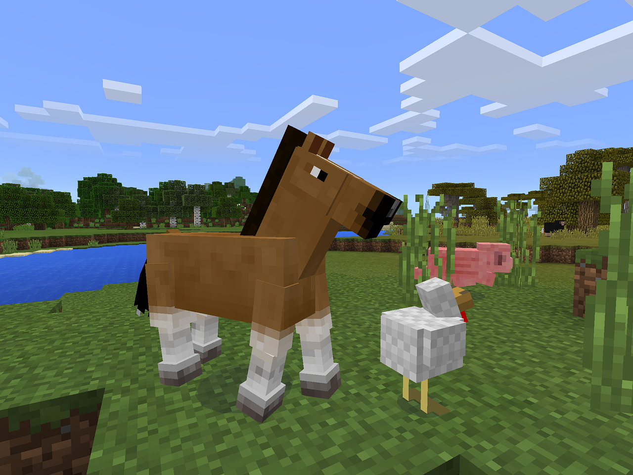 minecraft game horse free photo