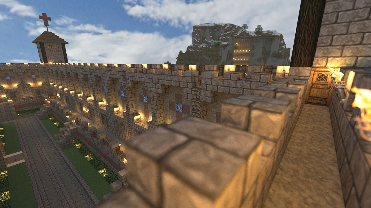 minecraft castle render free photo
