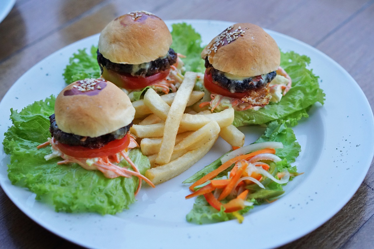 mini beef burger free photo