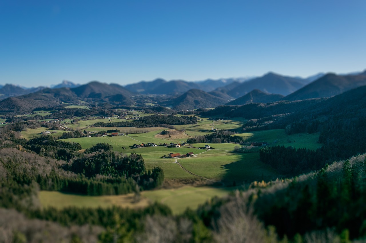 miniature landscape mountains free photo