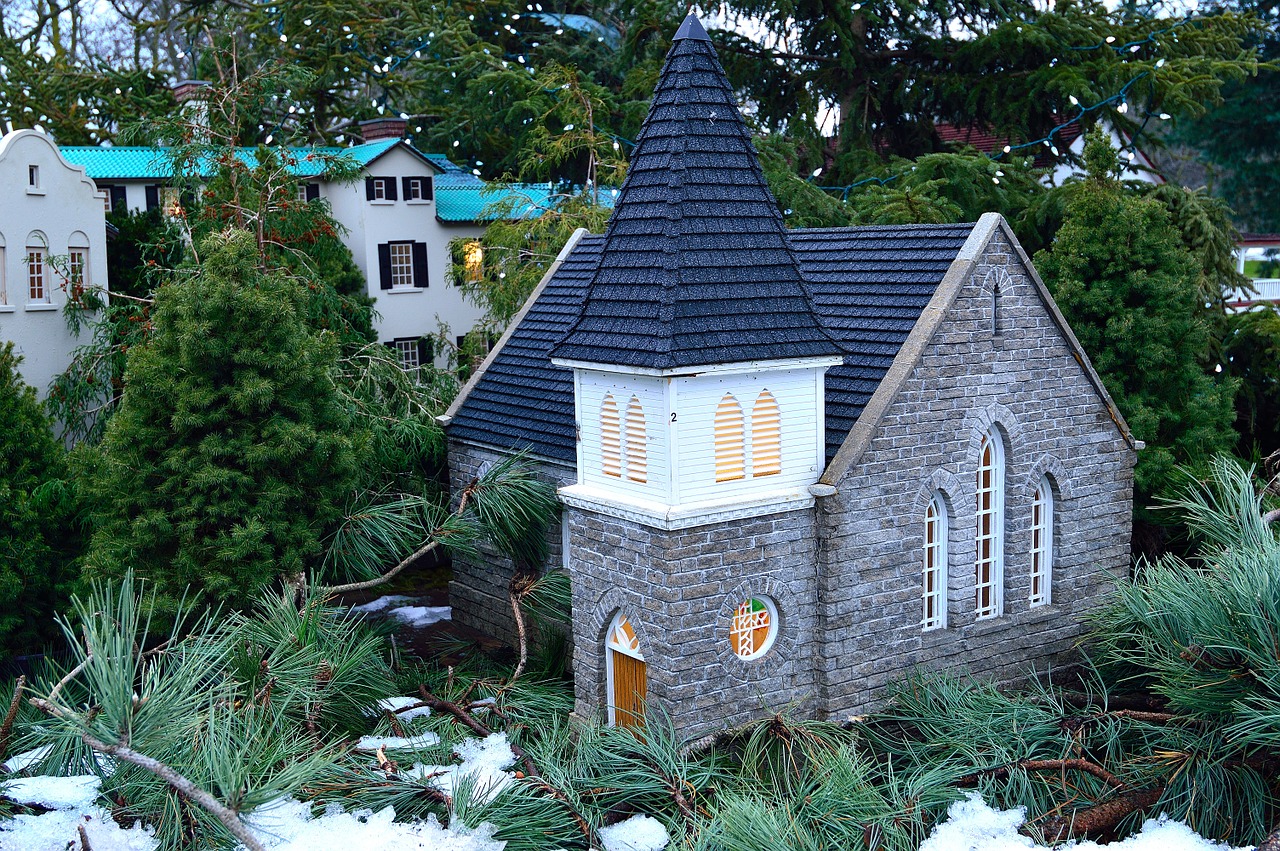 miniature building church free photo