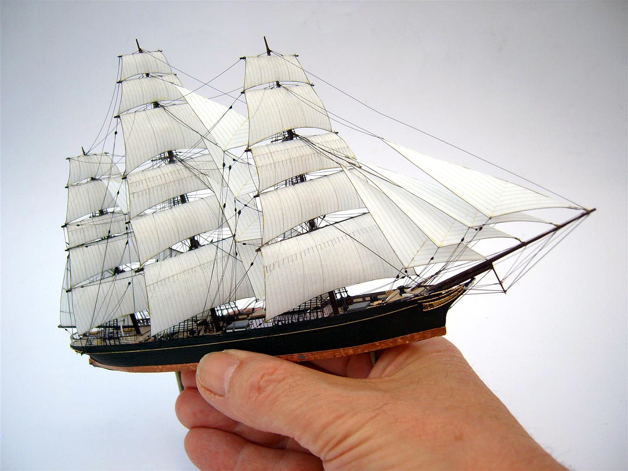 miniature sailing ship free photo