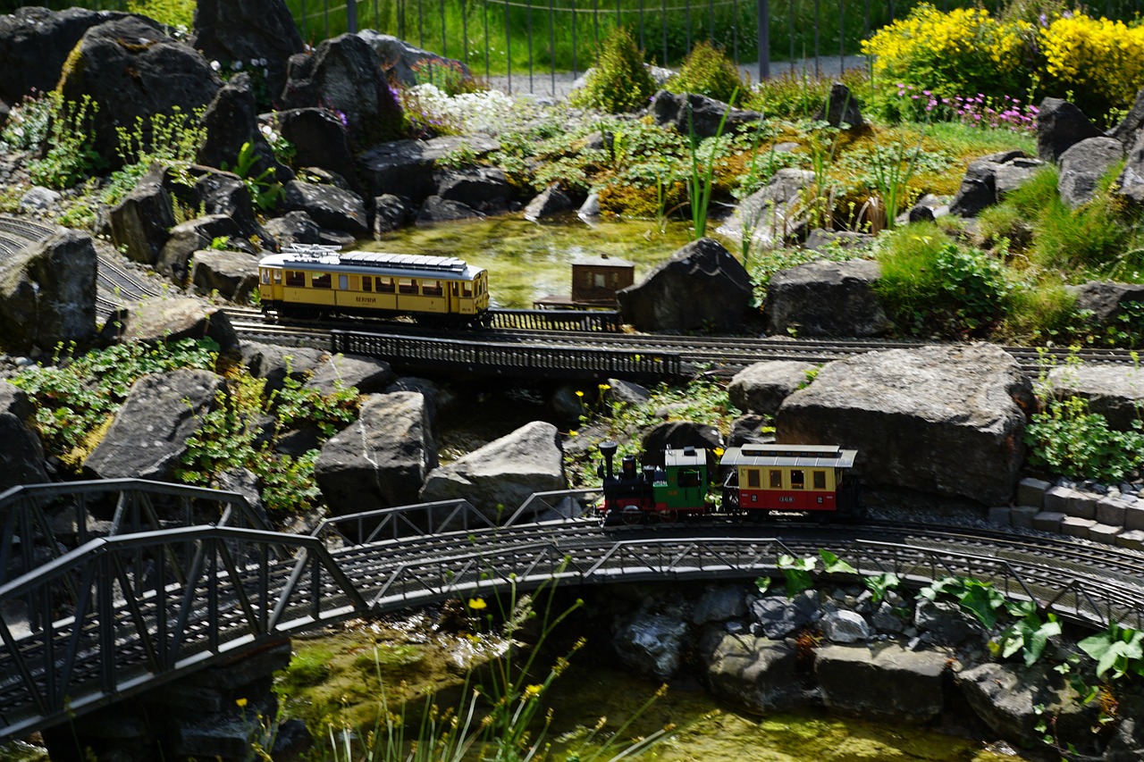 miniature railway nature free photo