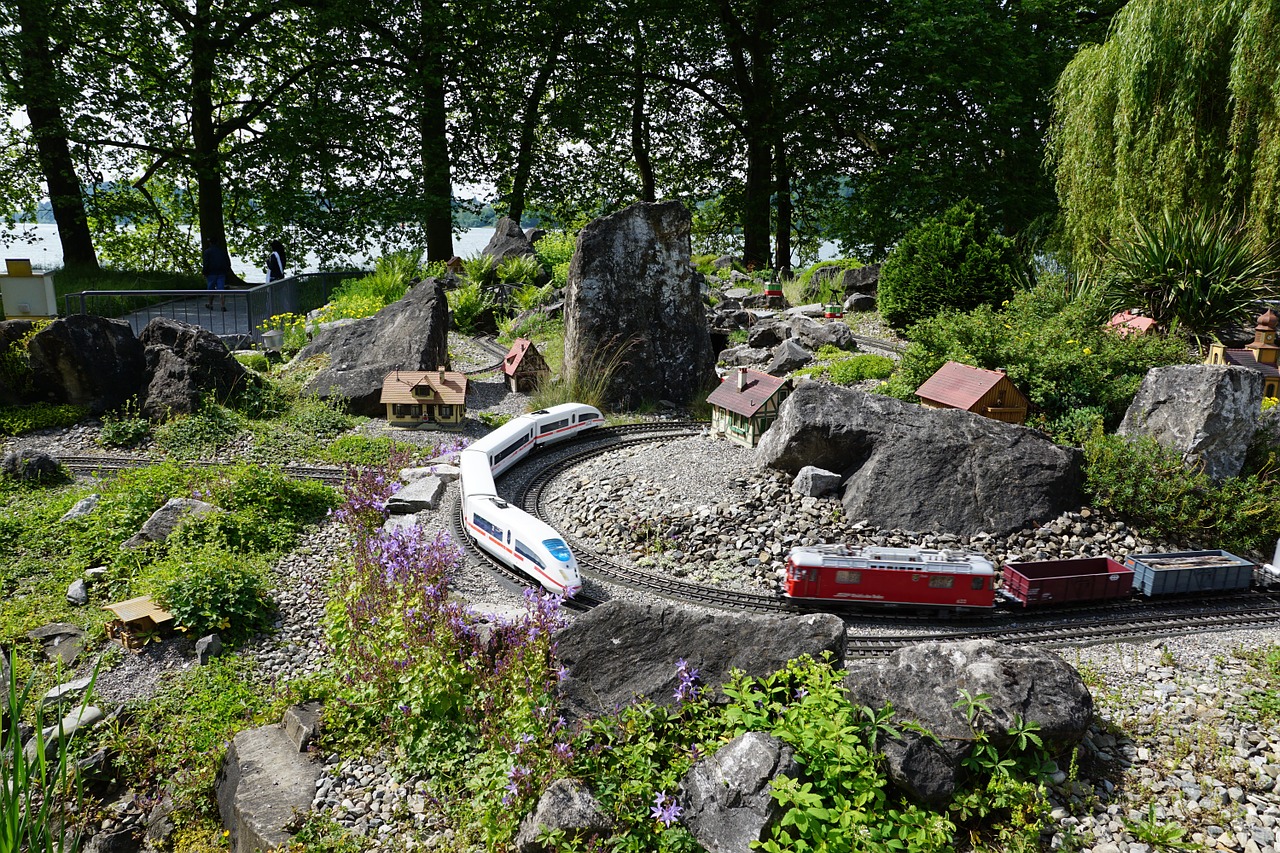 miniature railway nature free photo