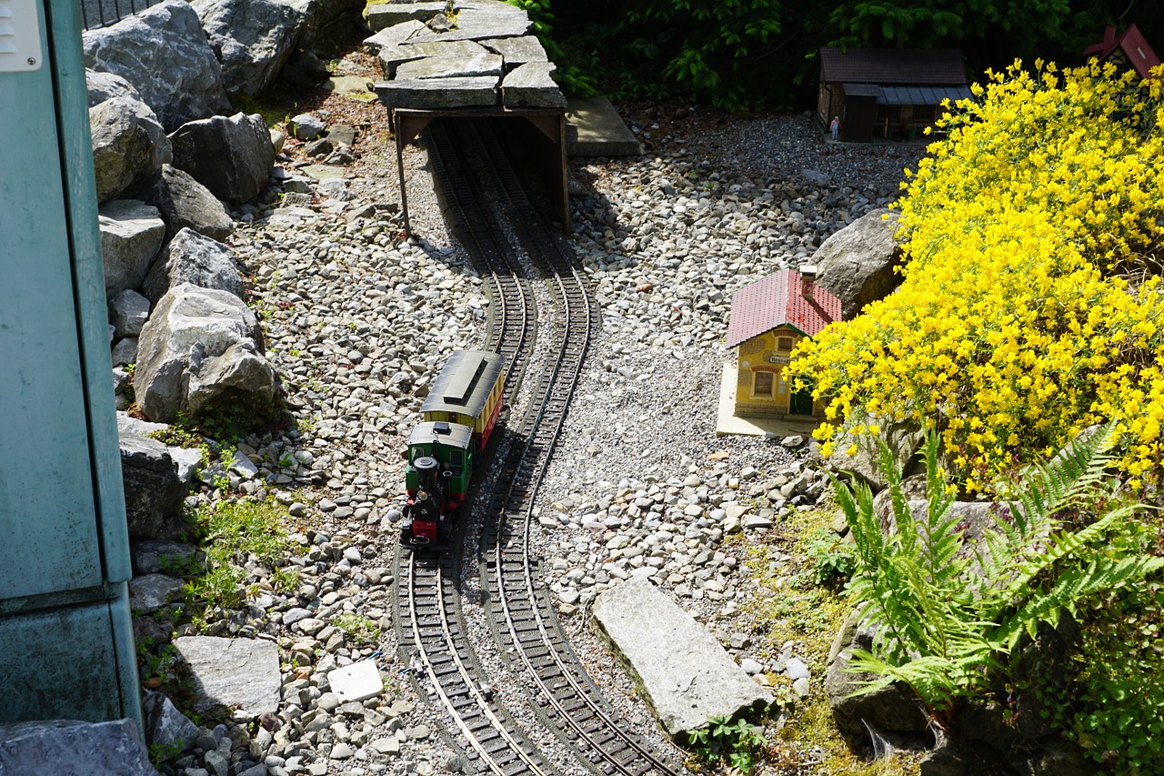 miniature railway nature free photo