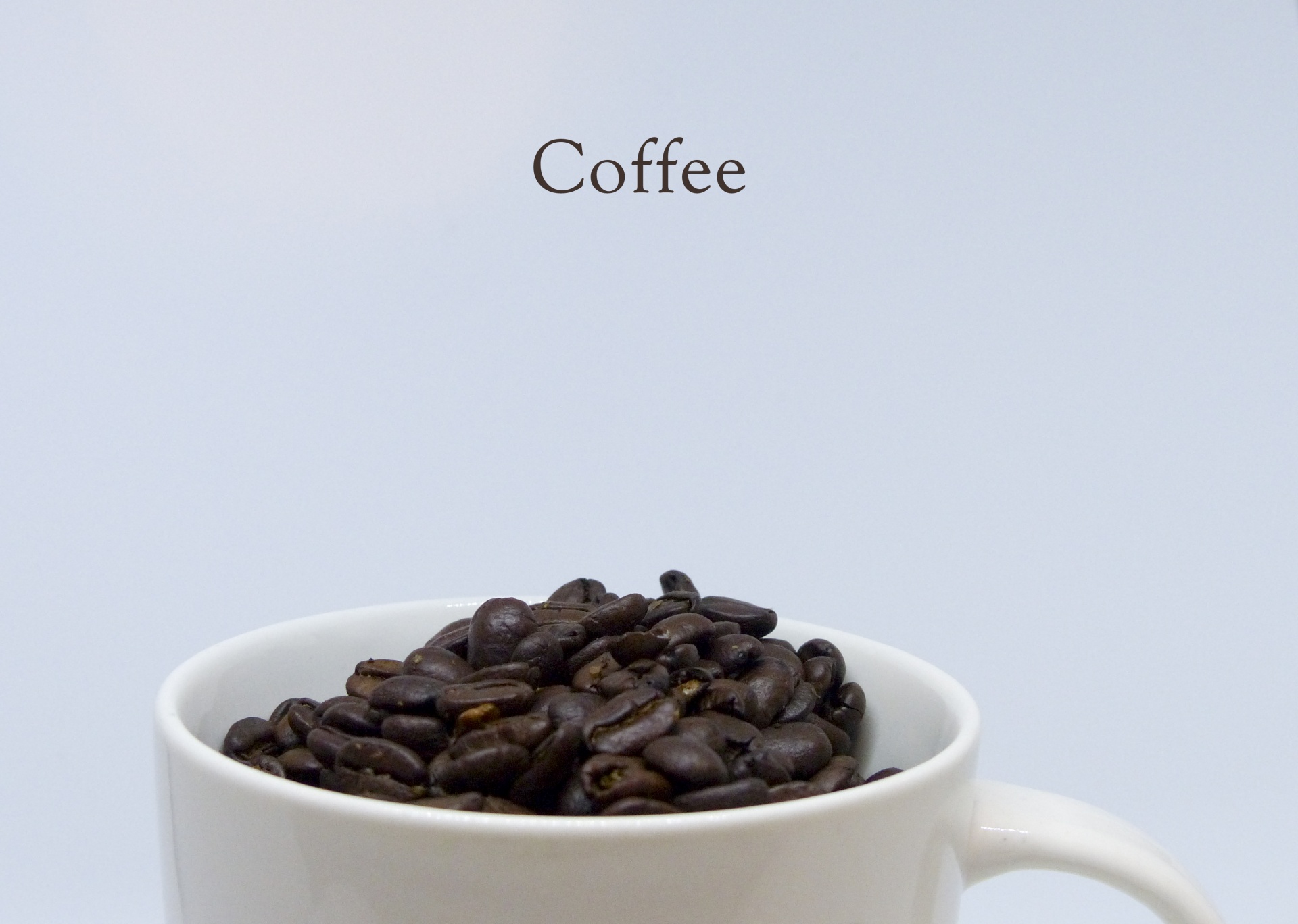 minimalist coffee advertisement words free photo