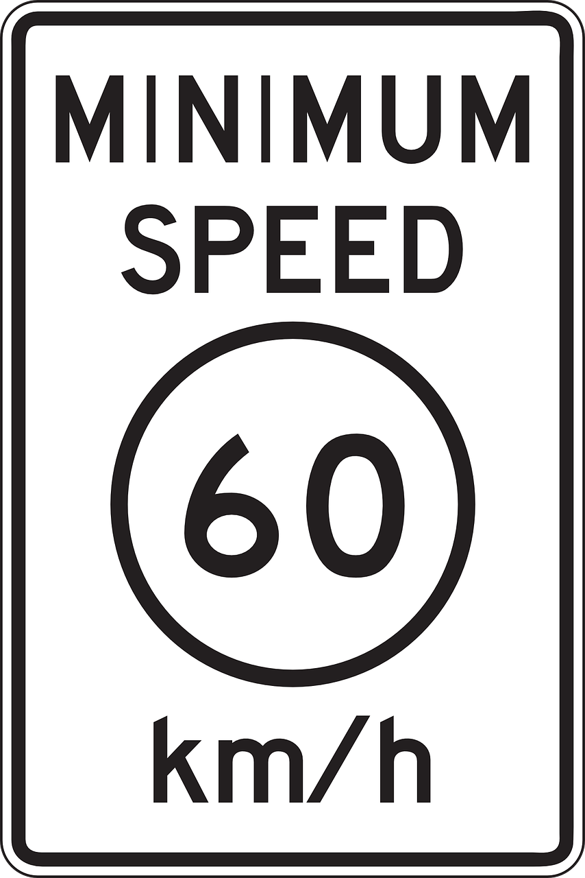 minimum speed 60 free photo