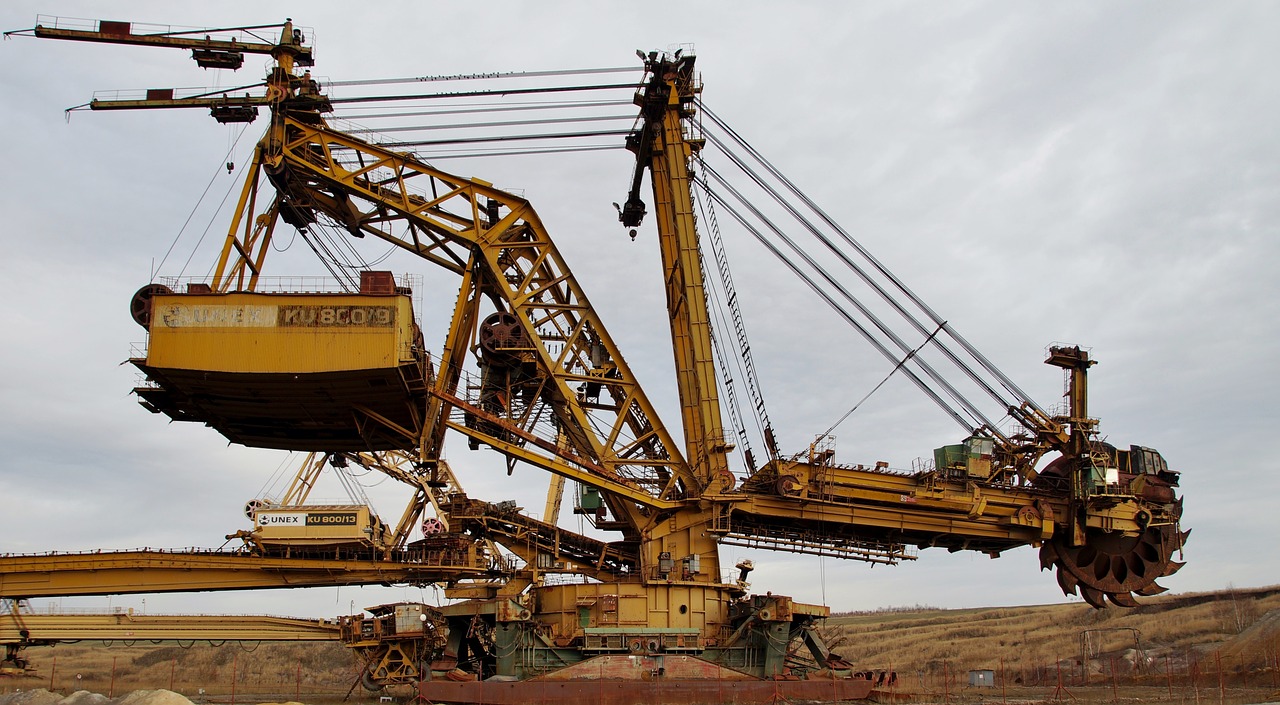 mining  machine  excavator free photo