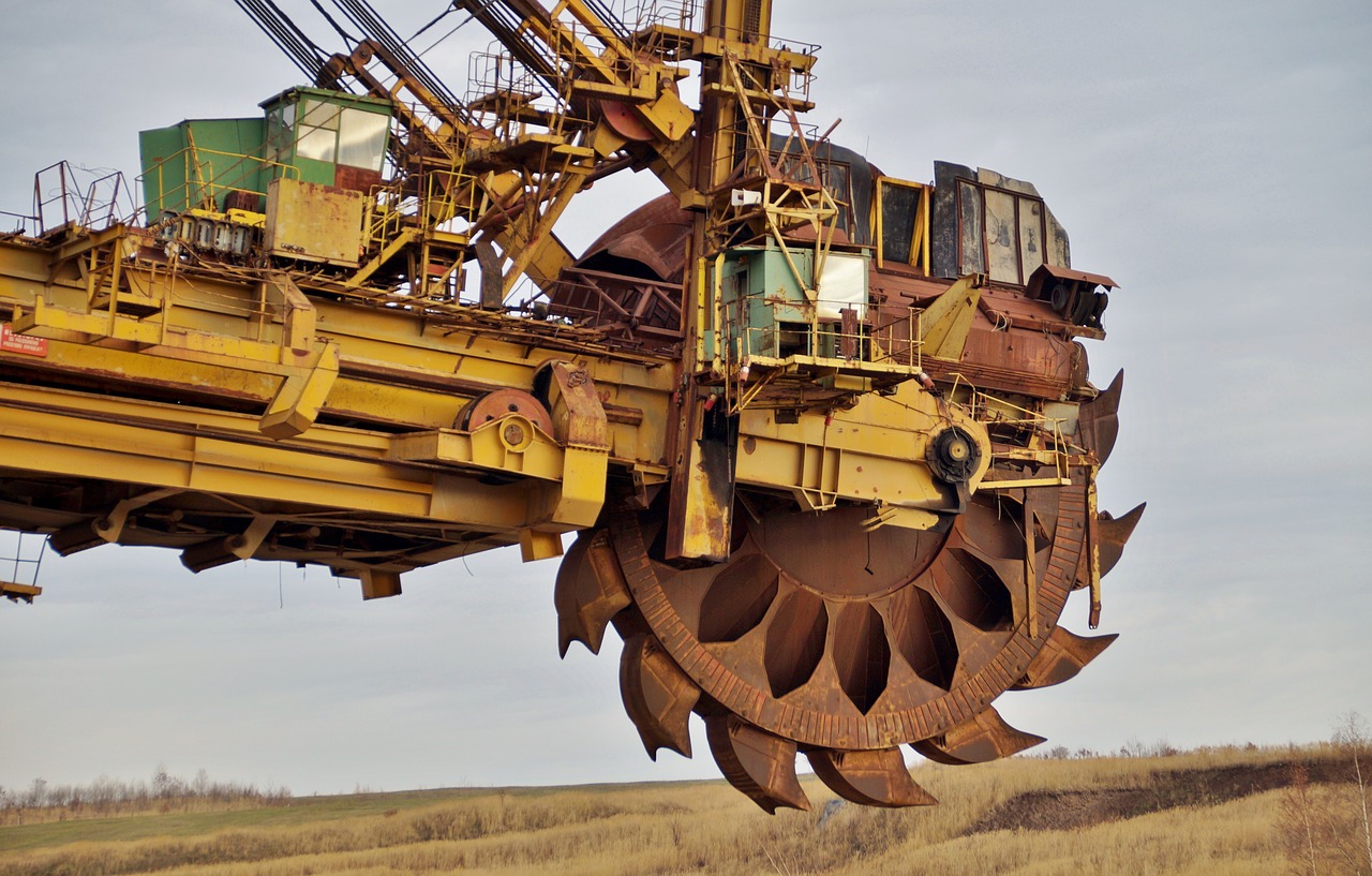 mining  machine  excavator free photo