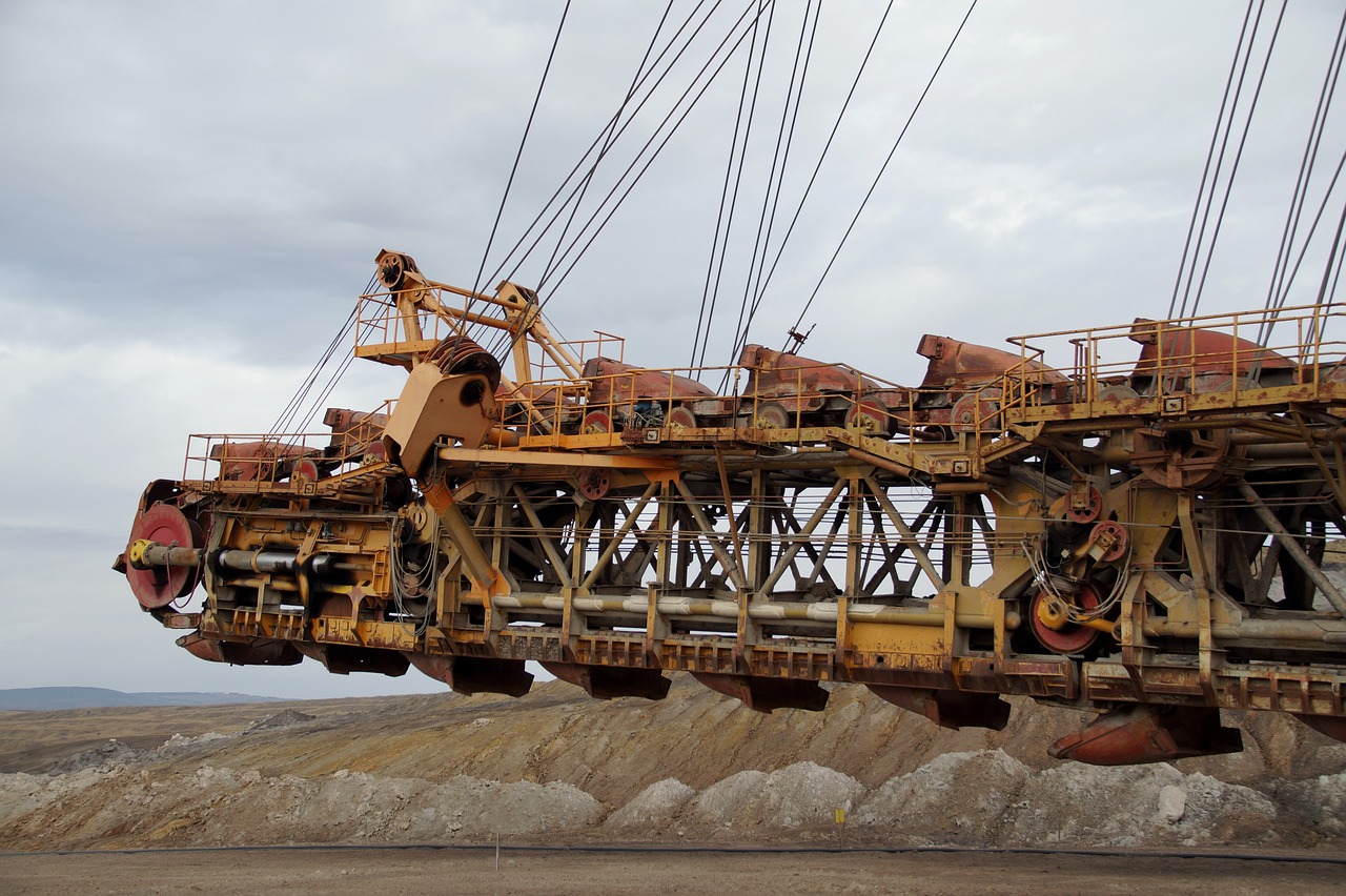 mining  machine  excavator free photo