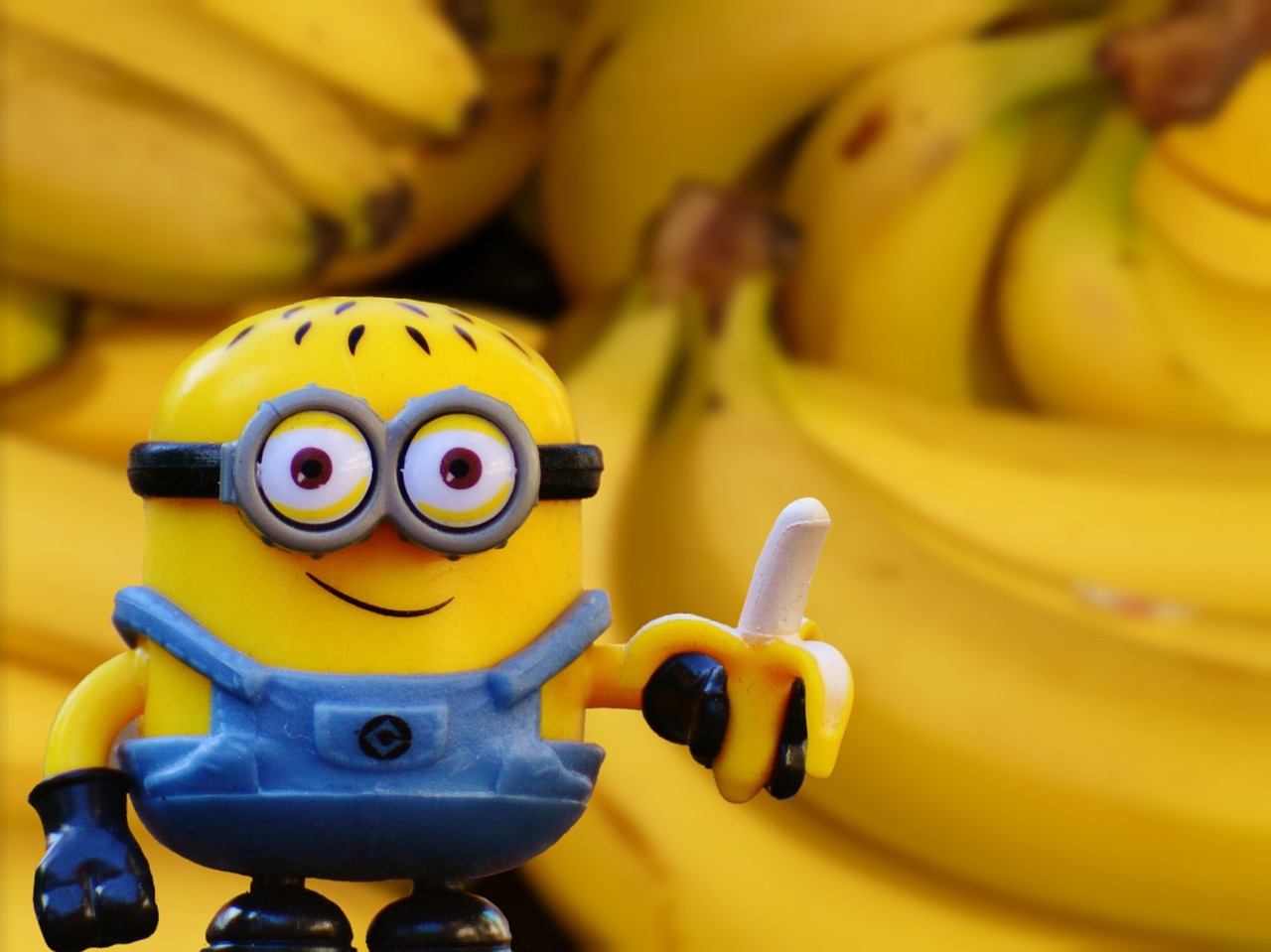 minion banana vitamins free photo