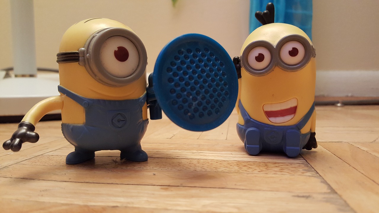 minion yellow blue free photo