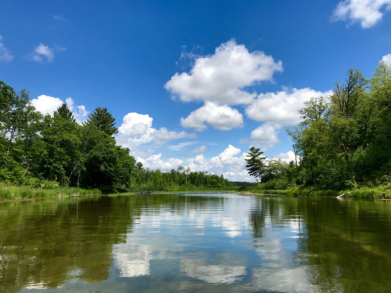 minnesota lakes blue sky free photo