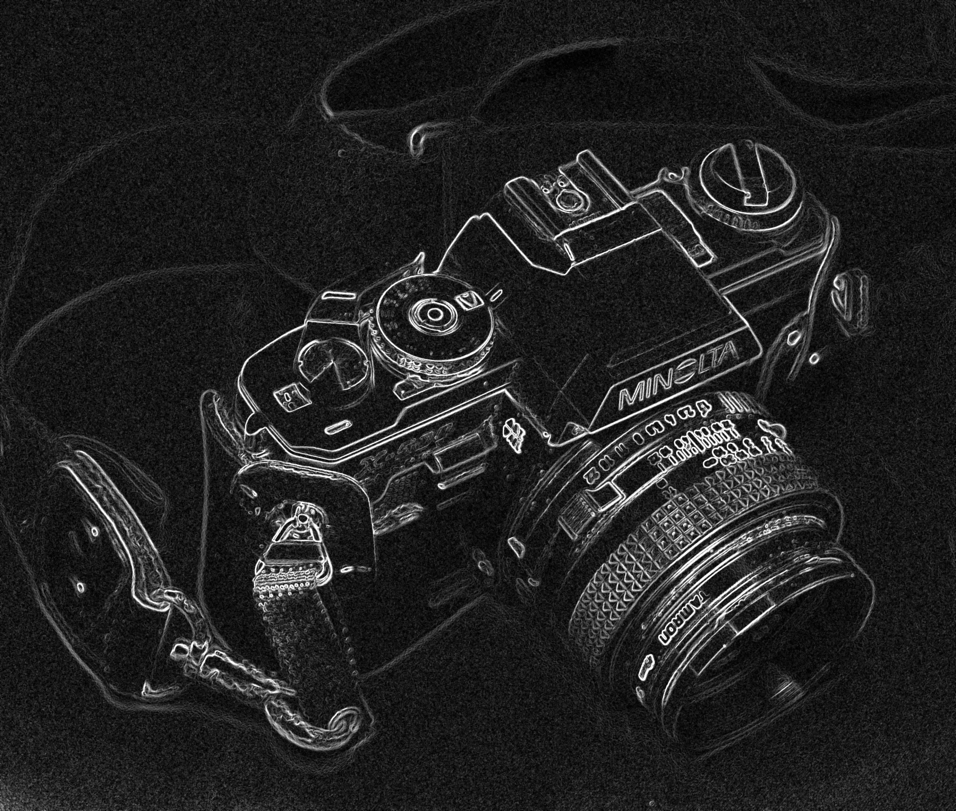 camera black white free photo