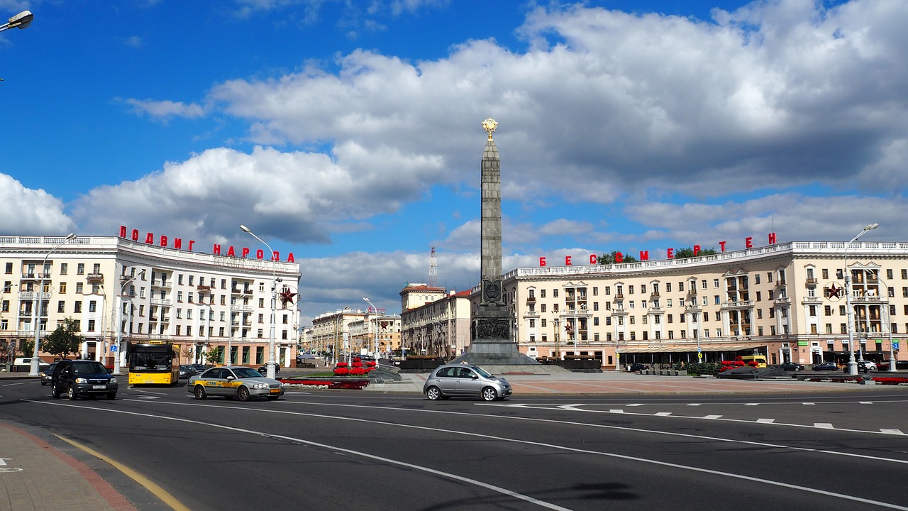 minsk belarus victory square free photo