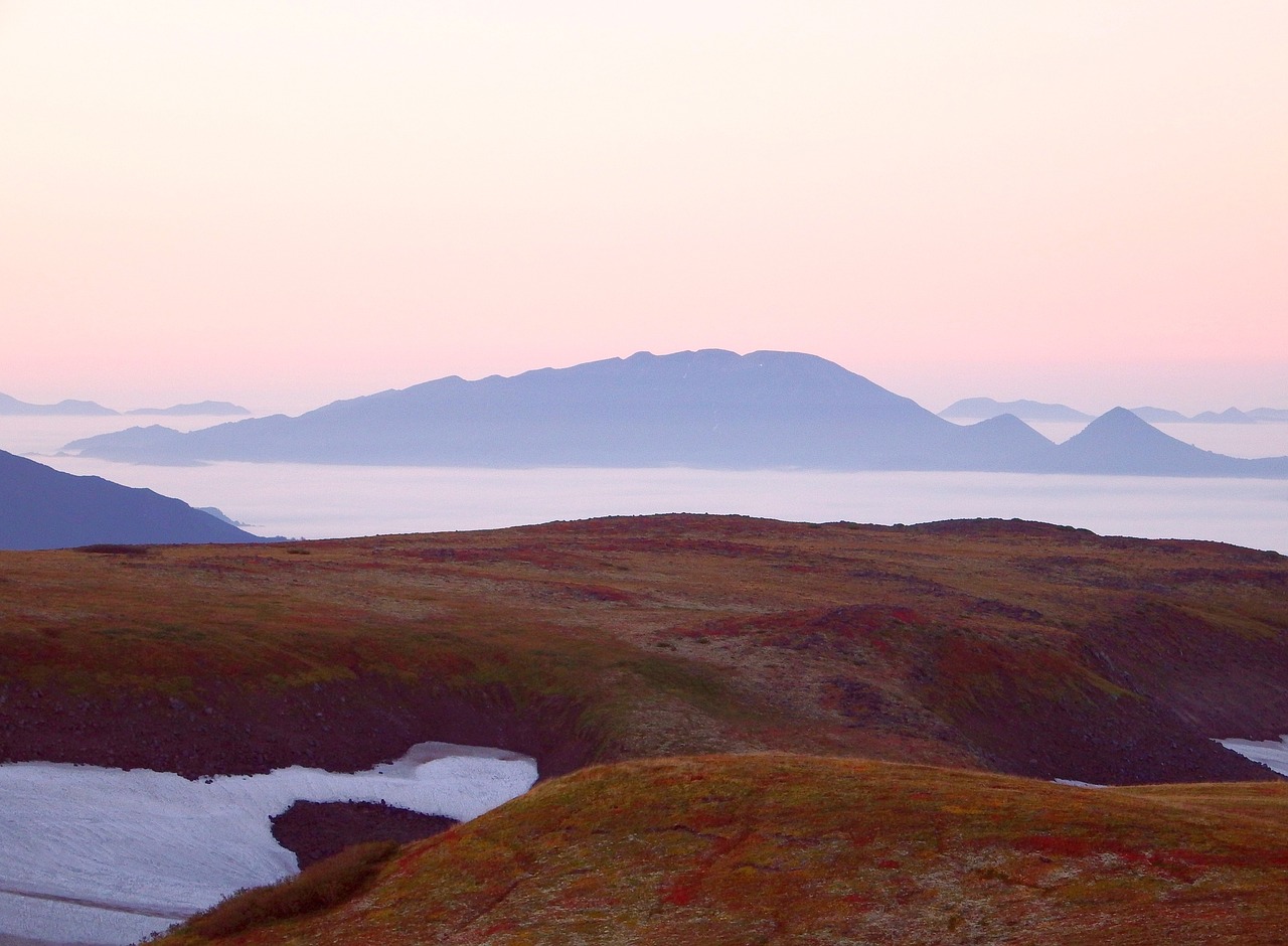 mirage mountain range mountains free photo