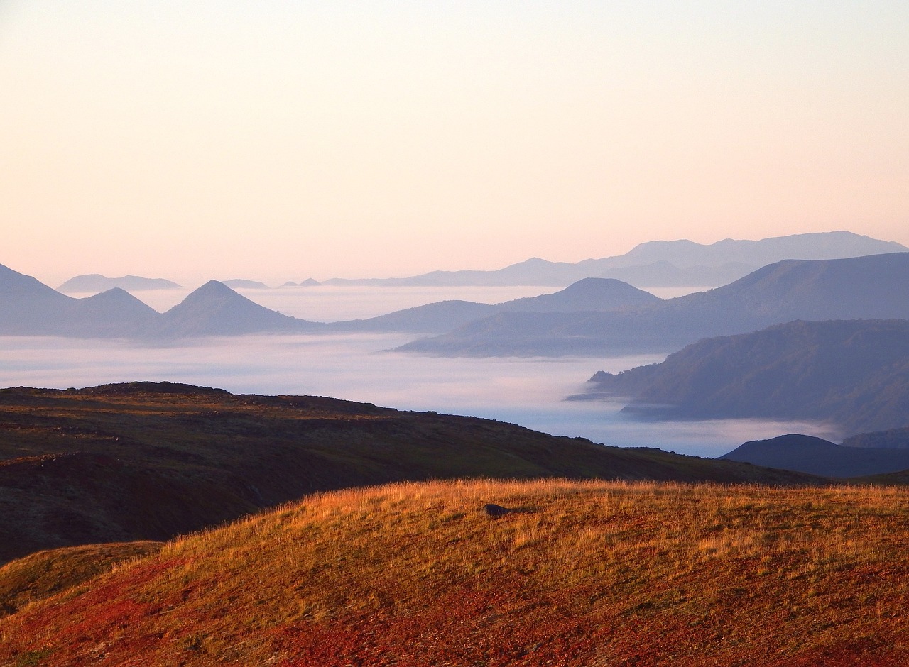 mirage mountain range mountains free photo