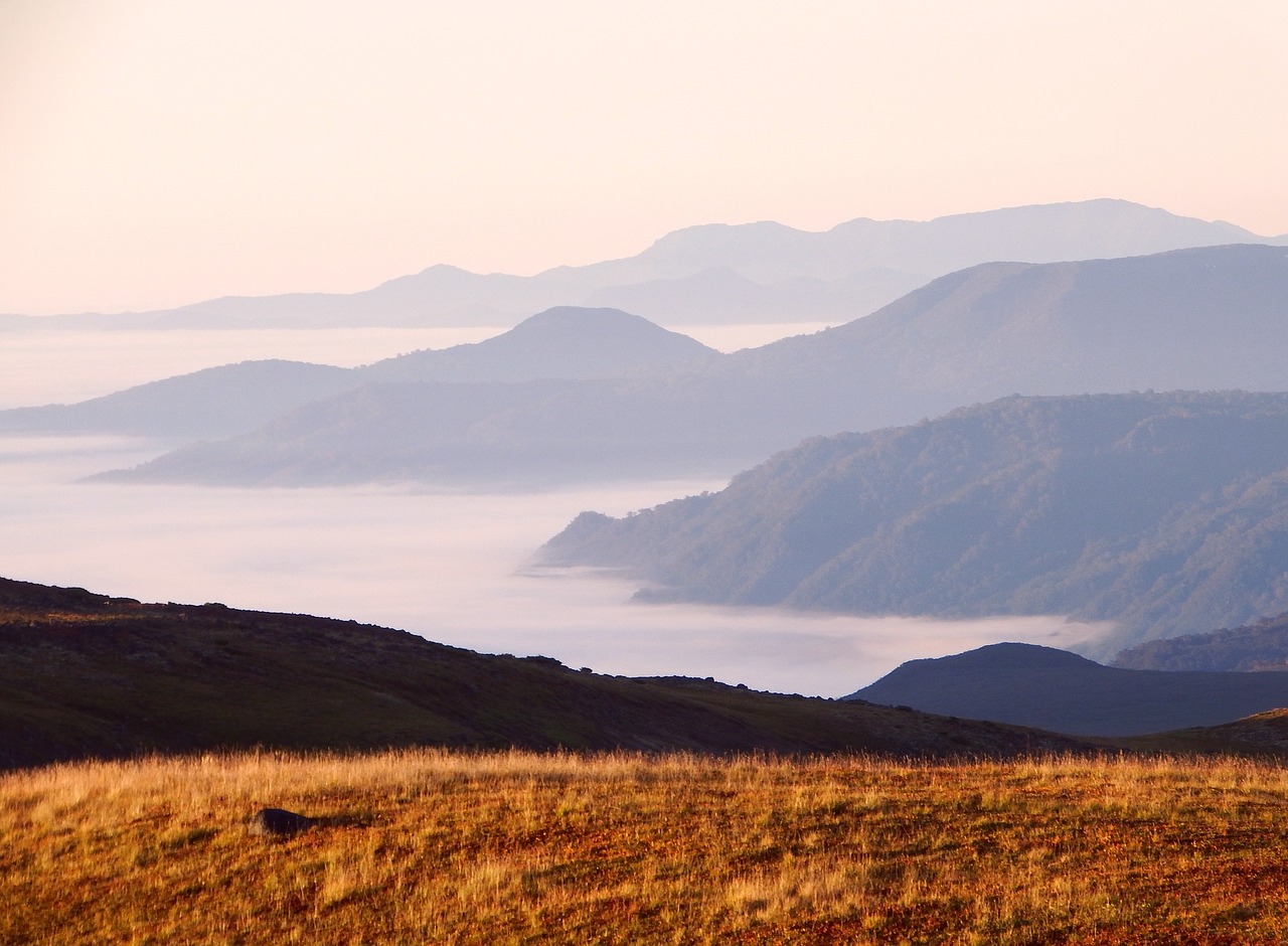 mirage mountain range mountains free photo