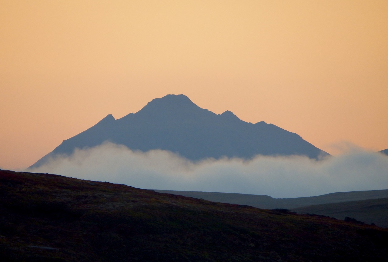 mirage mountain range mountains free photo