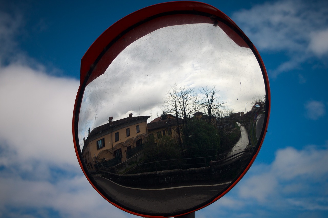 mirror traffic mirror mirroring free photo