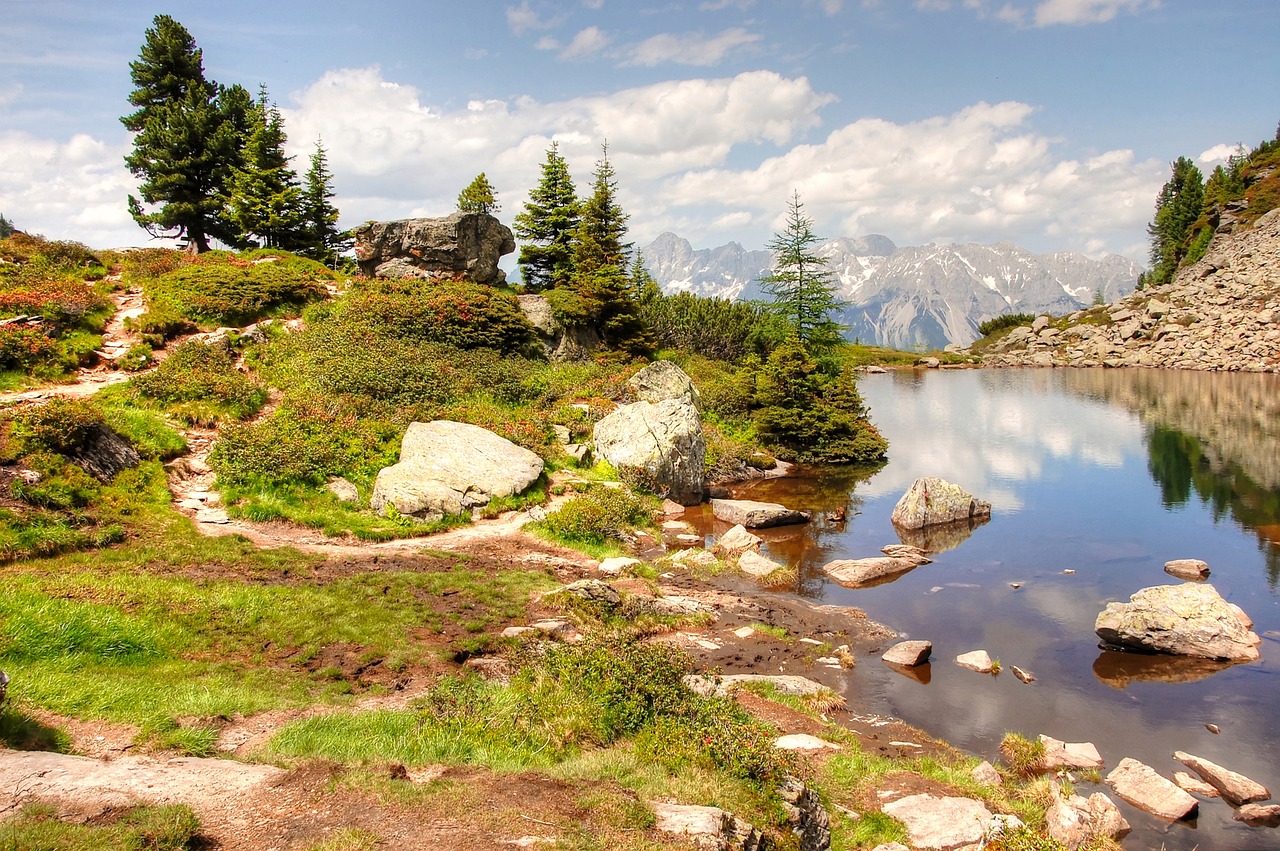 mirror lake  gosausee  schladming free photo