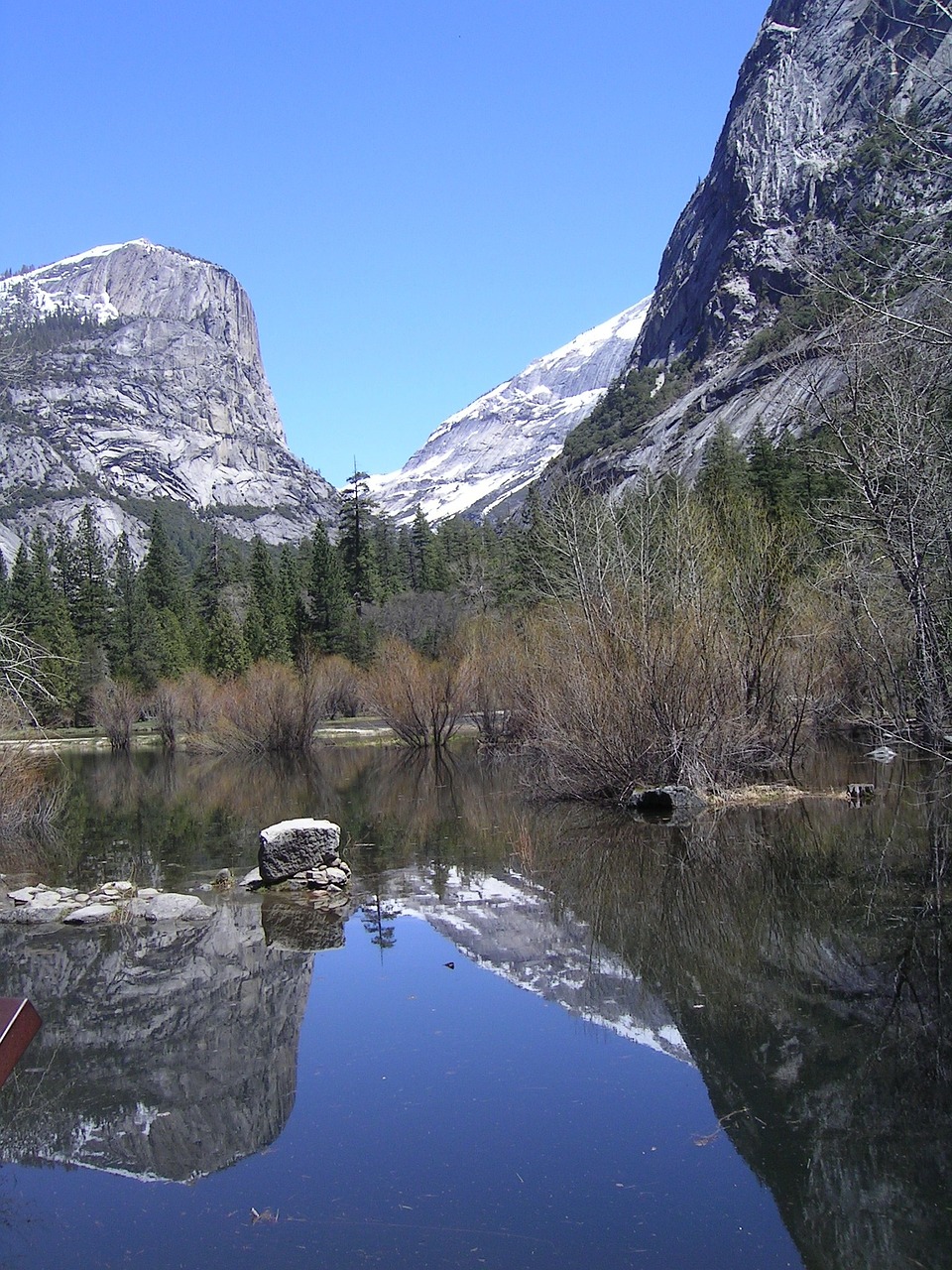 mirror lake landscape reflection free photo