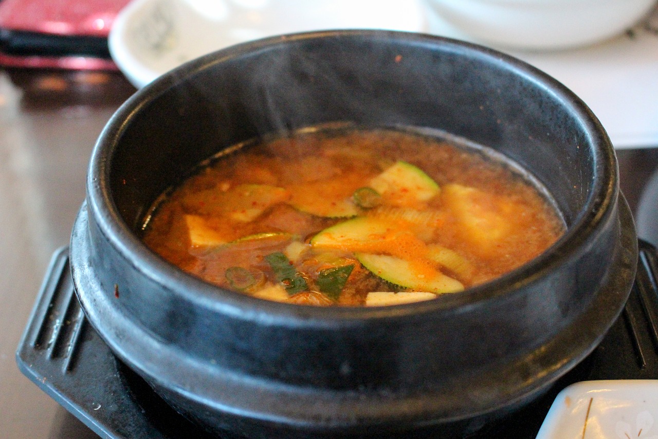 miso soup korean food free photo