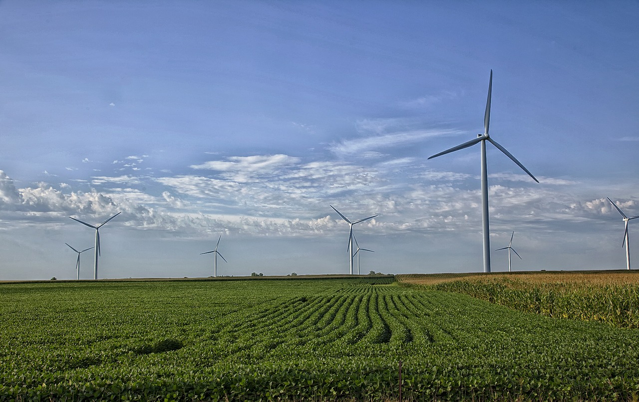 missouri wind turbines energy free photo