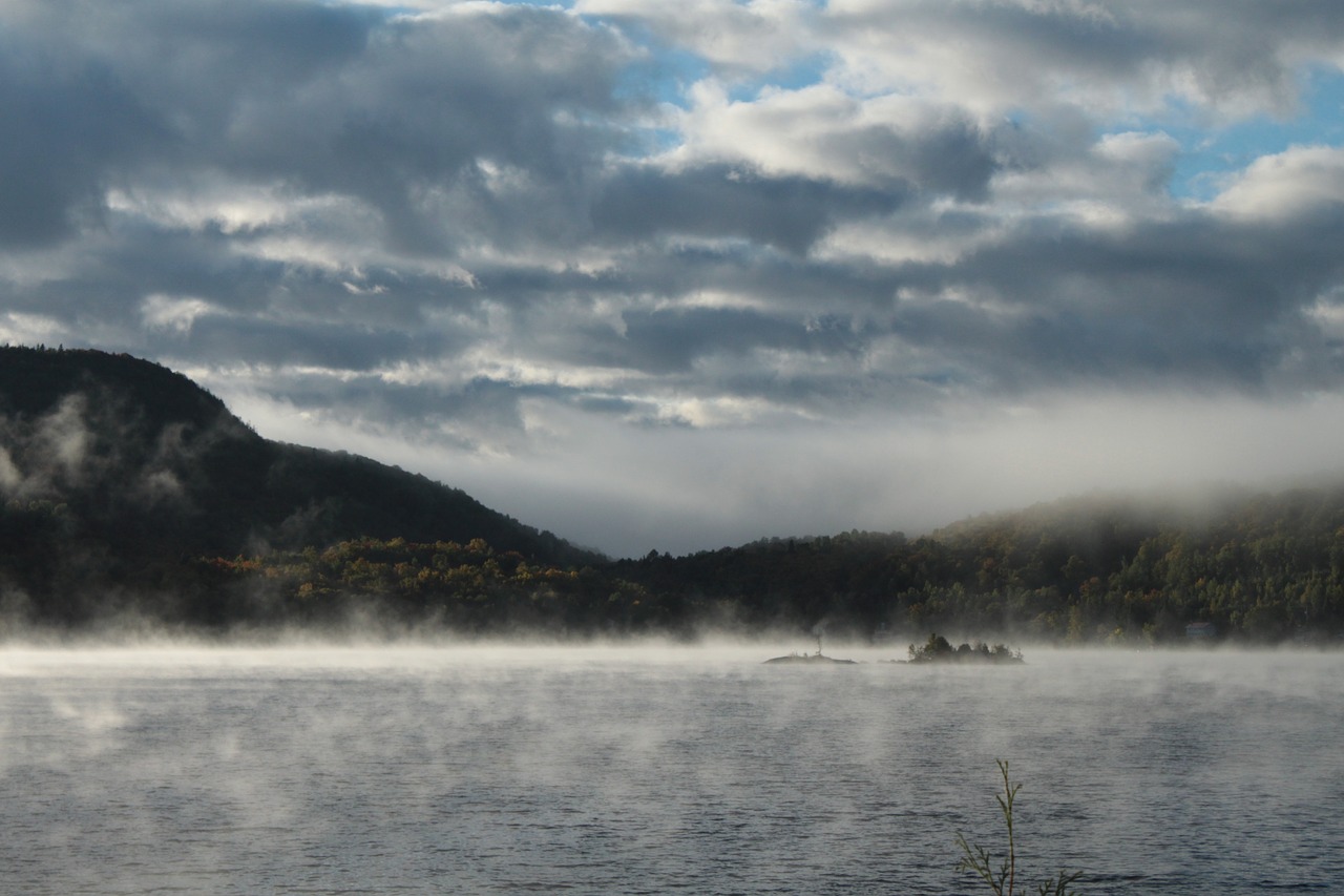 mist  lake  fog free photo