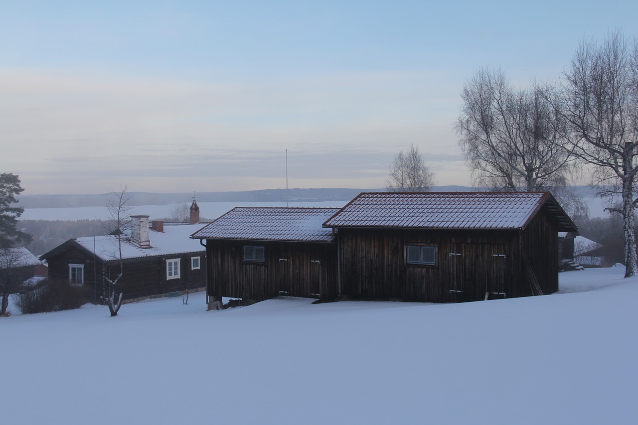 misty morning all white free photo