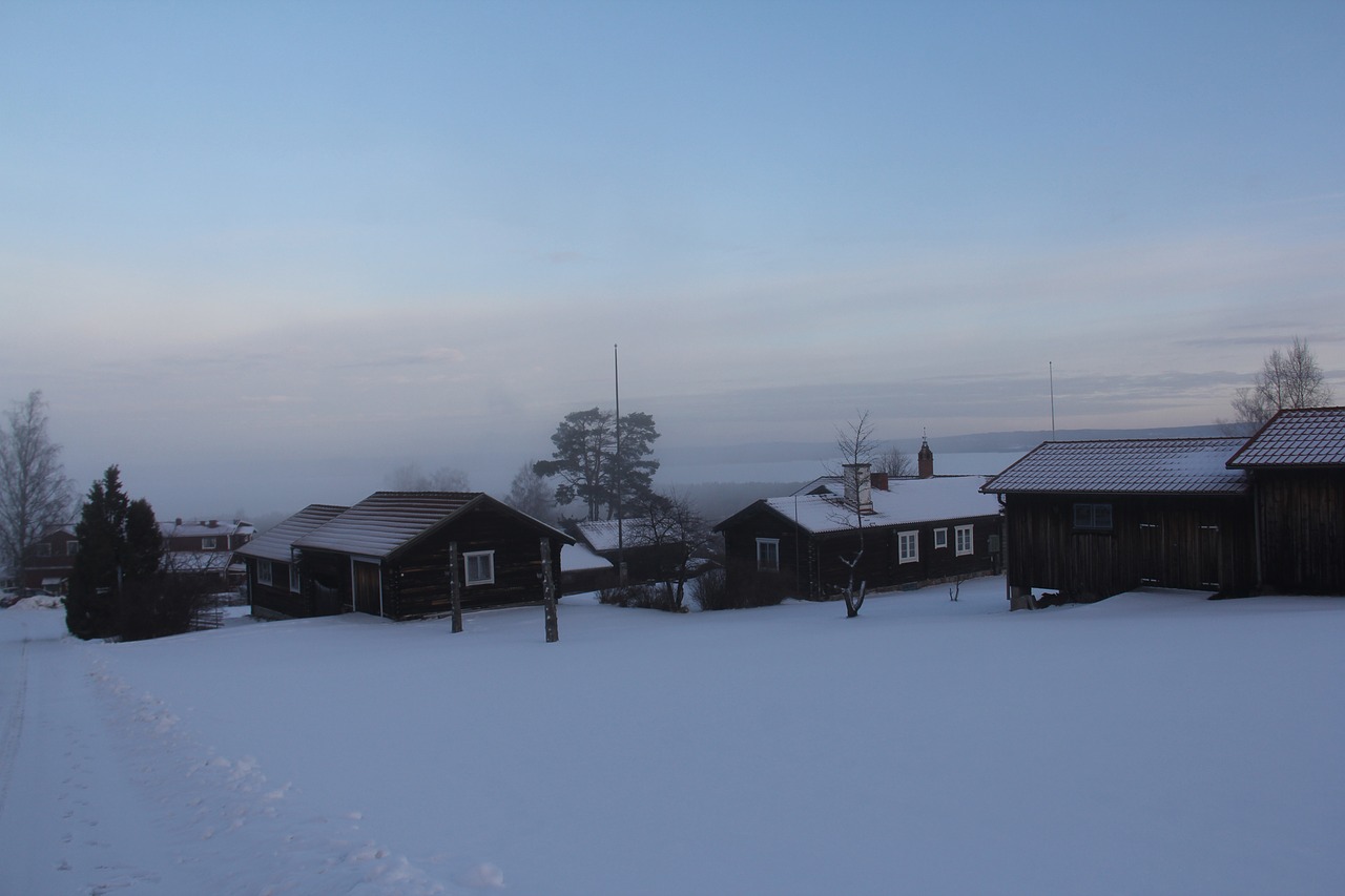 misty morning all white free photo