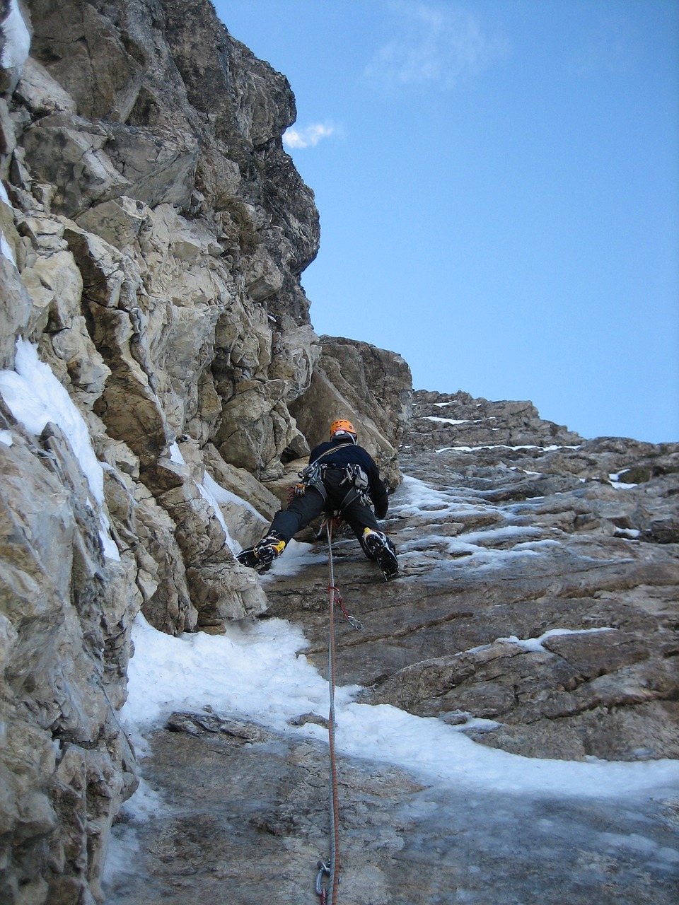 mixed-climbing ice climbing climb free photo