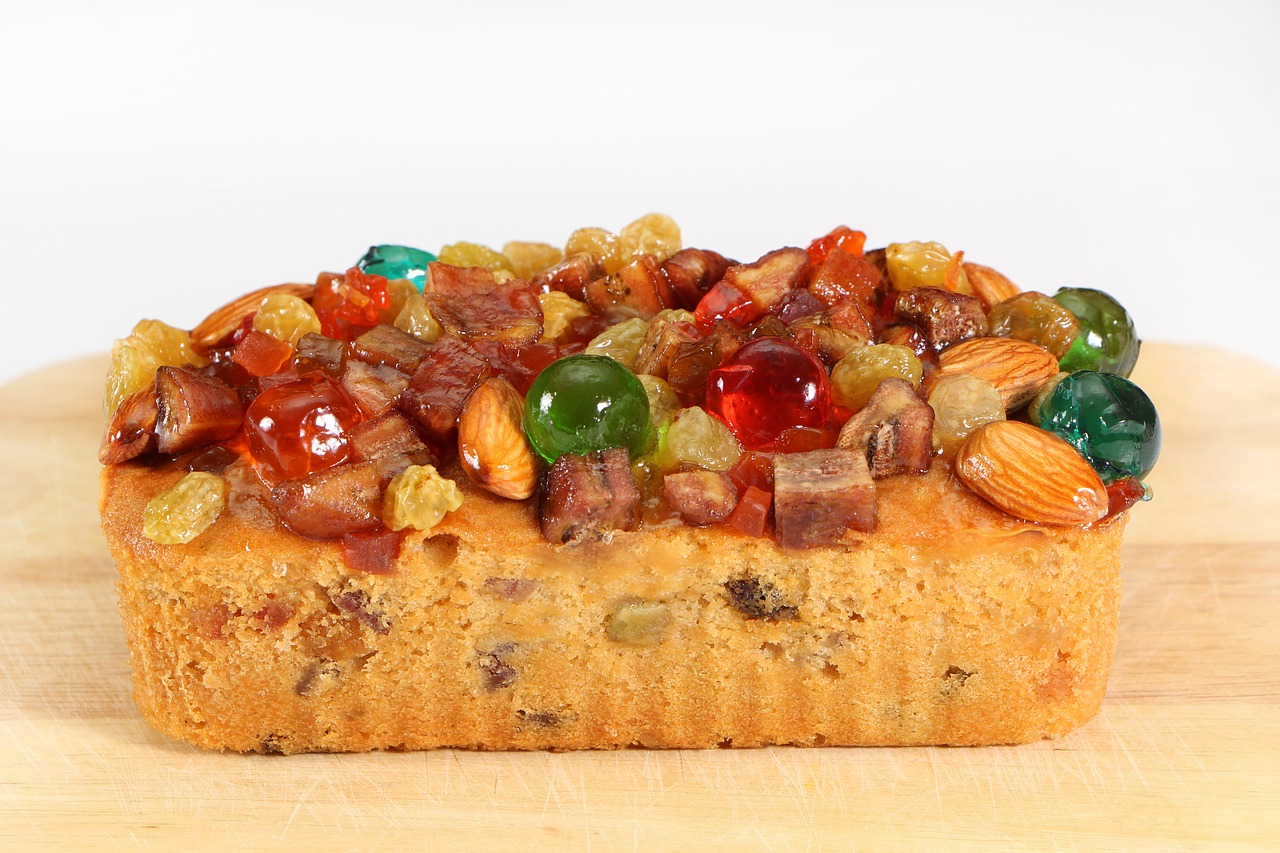 mixed fruit cake cake bread free photo