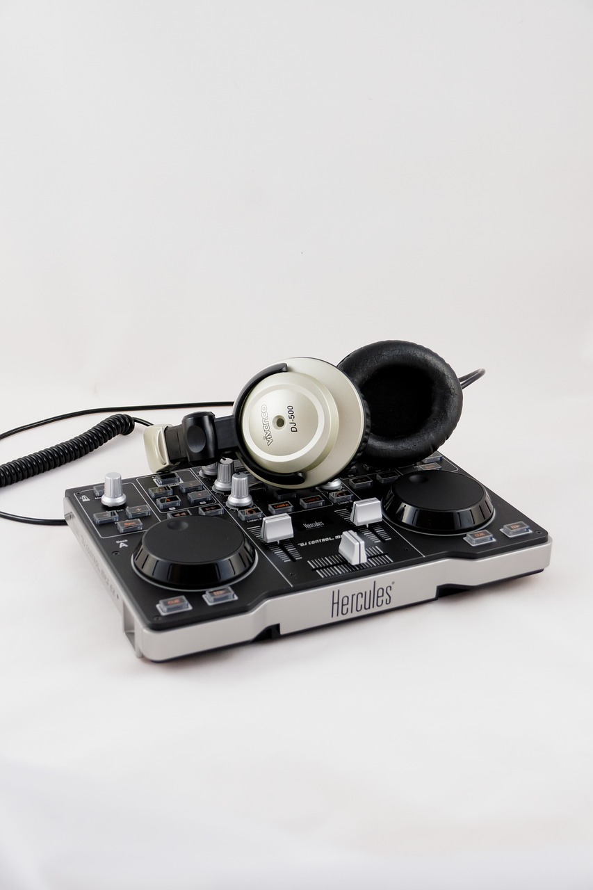 mixer headphones audio free photo