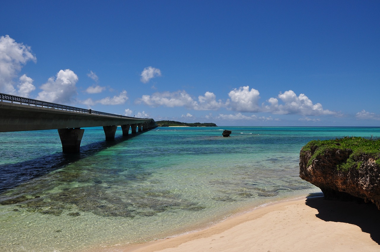 miyako island sea blue free photo