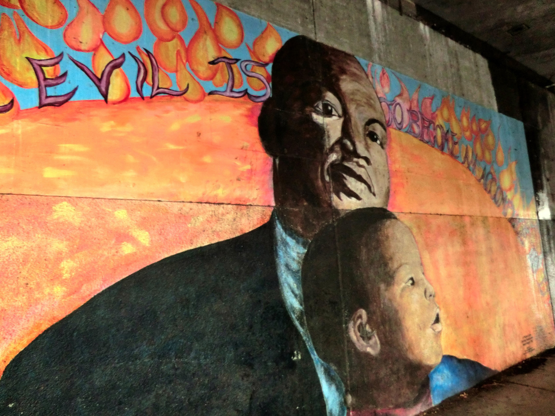 martin luther king mural oakland free photo