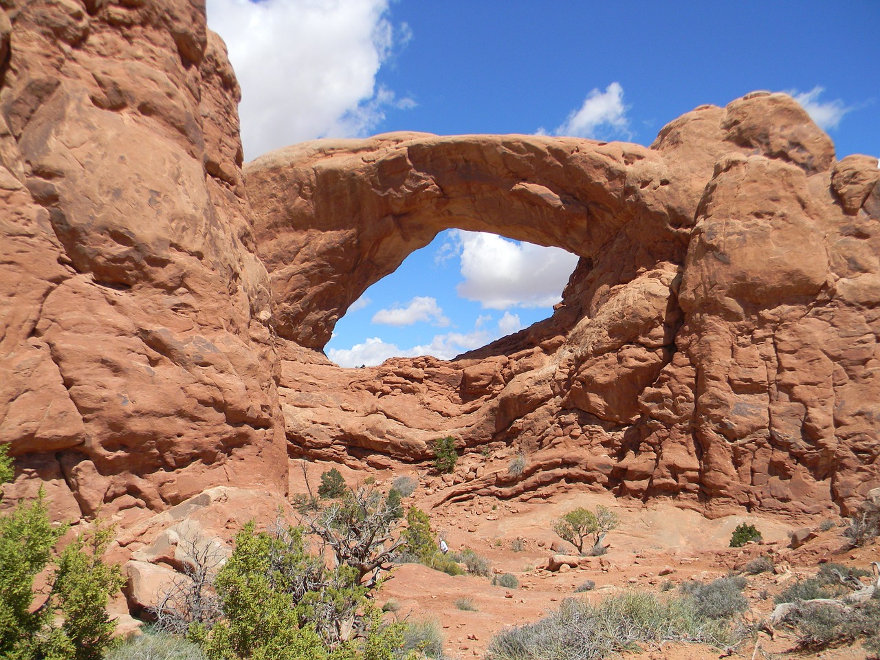 moab utah arches national park free photo