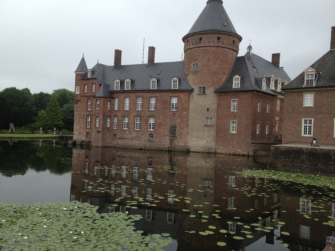 moated castle anholt germany free photo