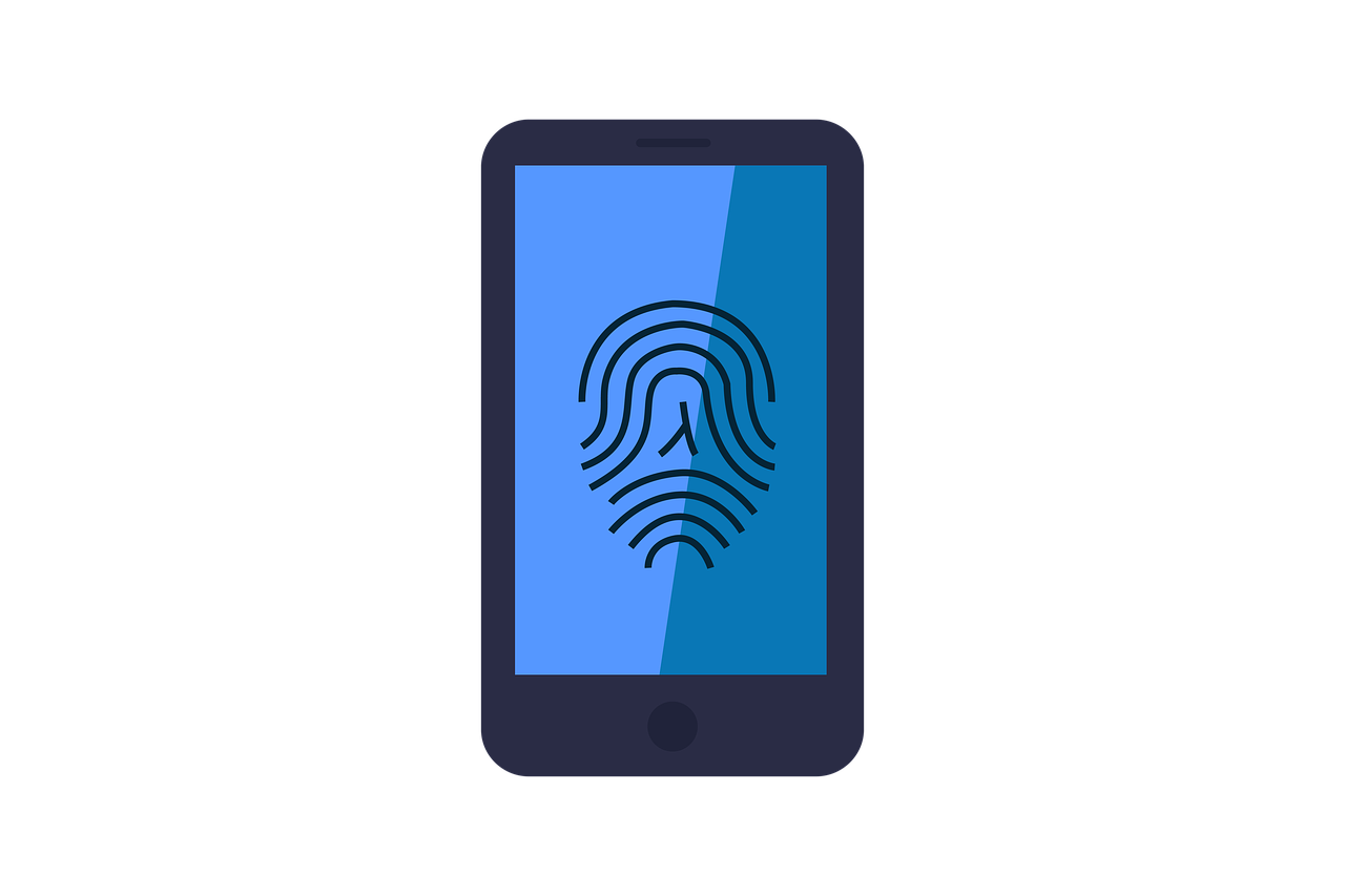 mobile  security  finger prints free photo