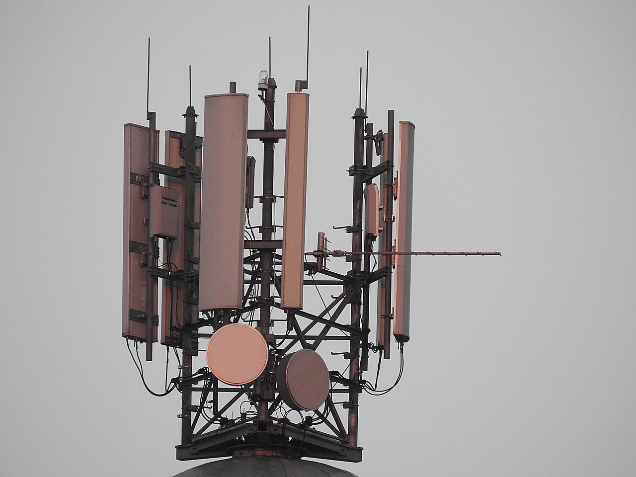 mobile phone masts radiation radio antenna free photo