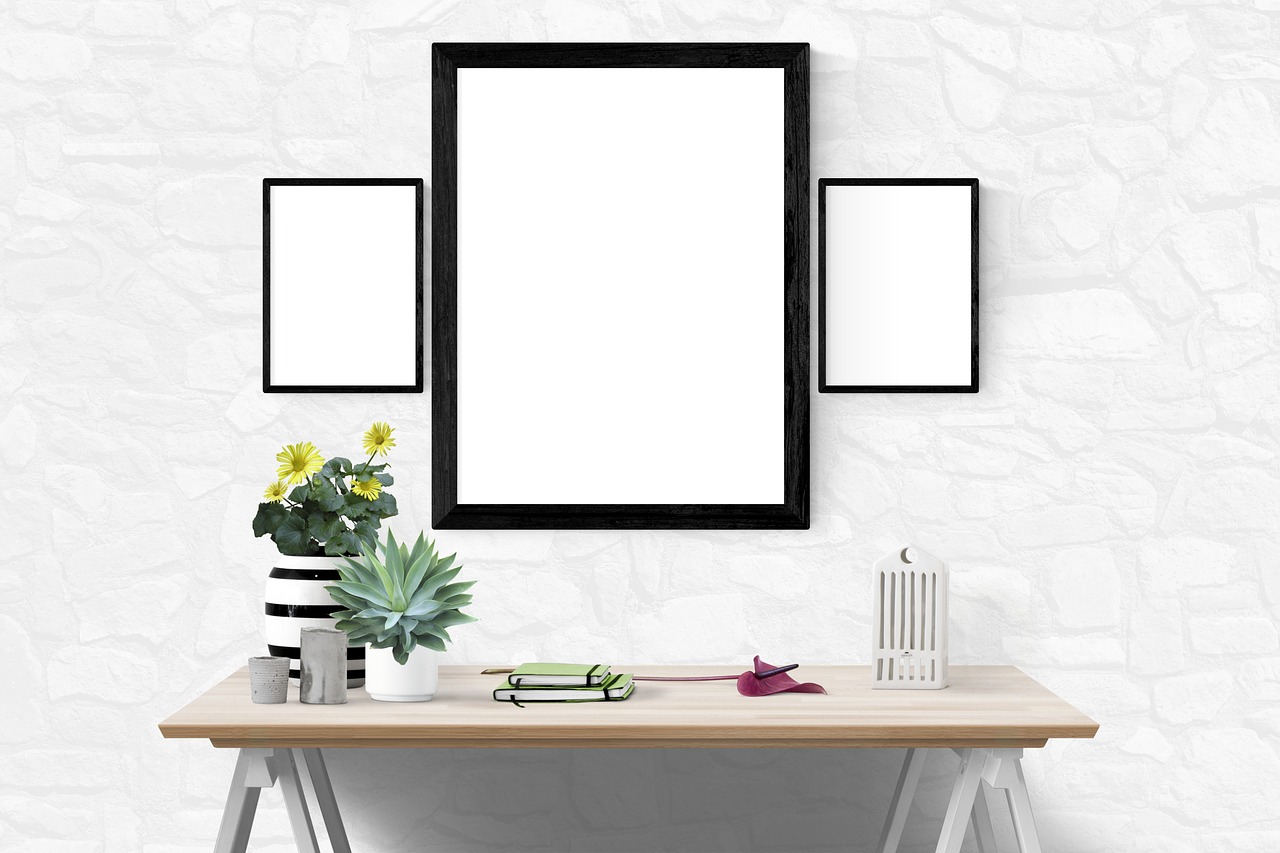 mockup interior template free photo