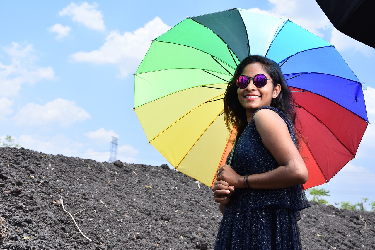 modal  blue  umbrella free photo