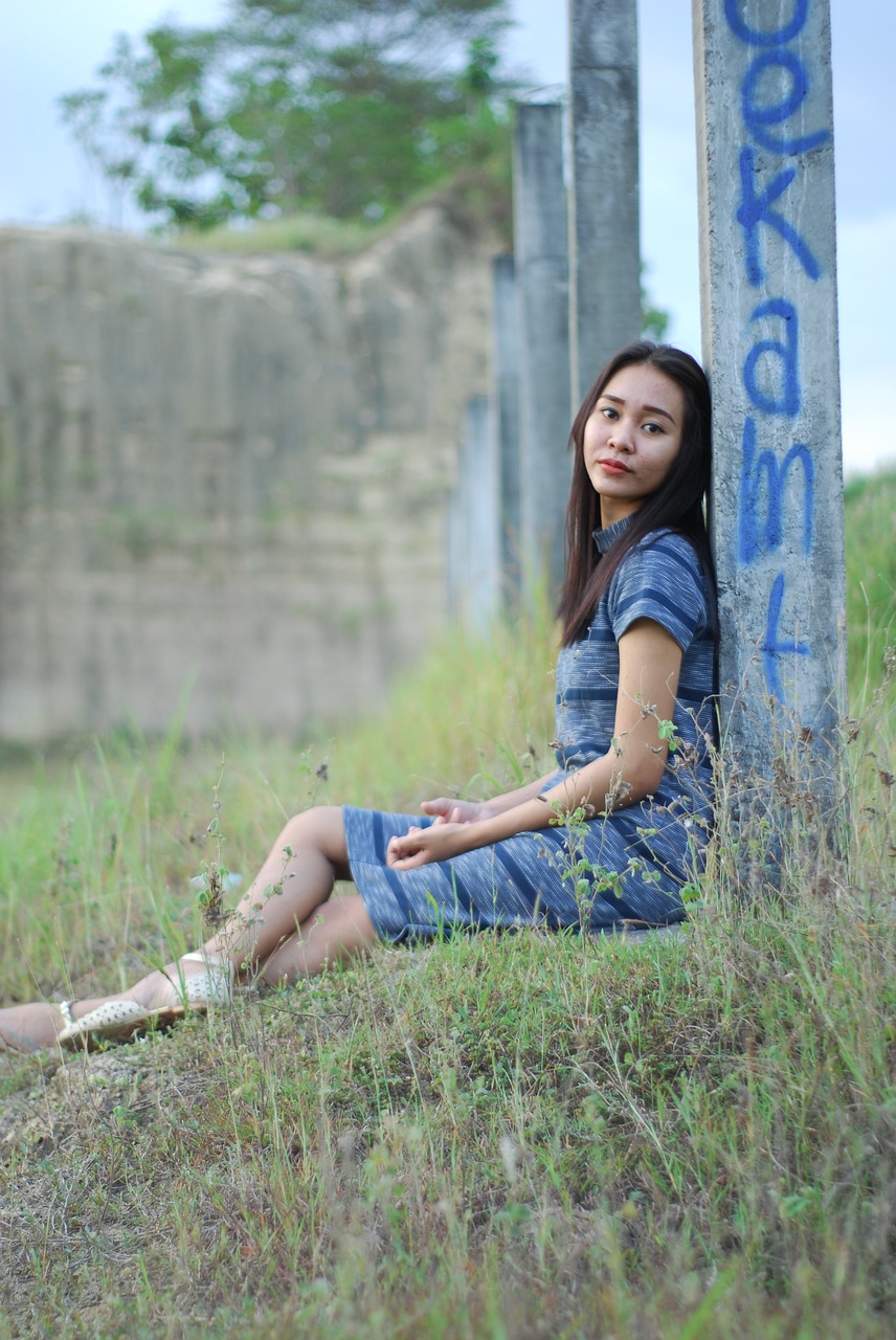 model indonesia blue free photo