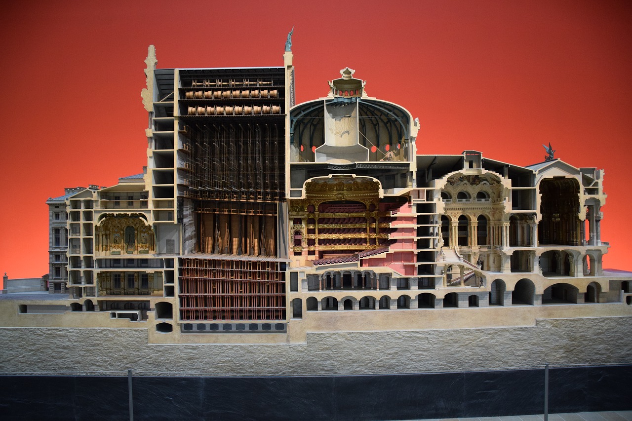 model  cross-section  opera free photo