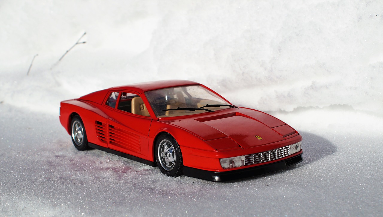 model car ferrari testarossa free photo