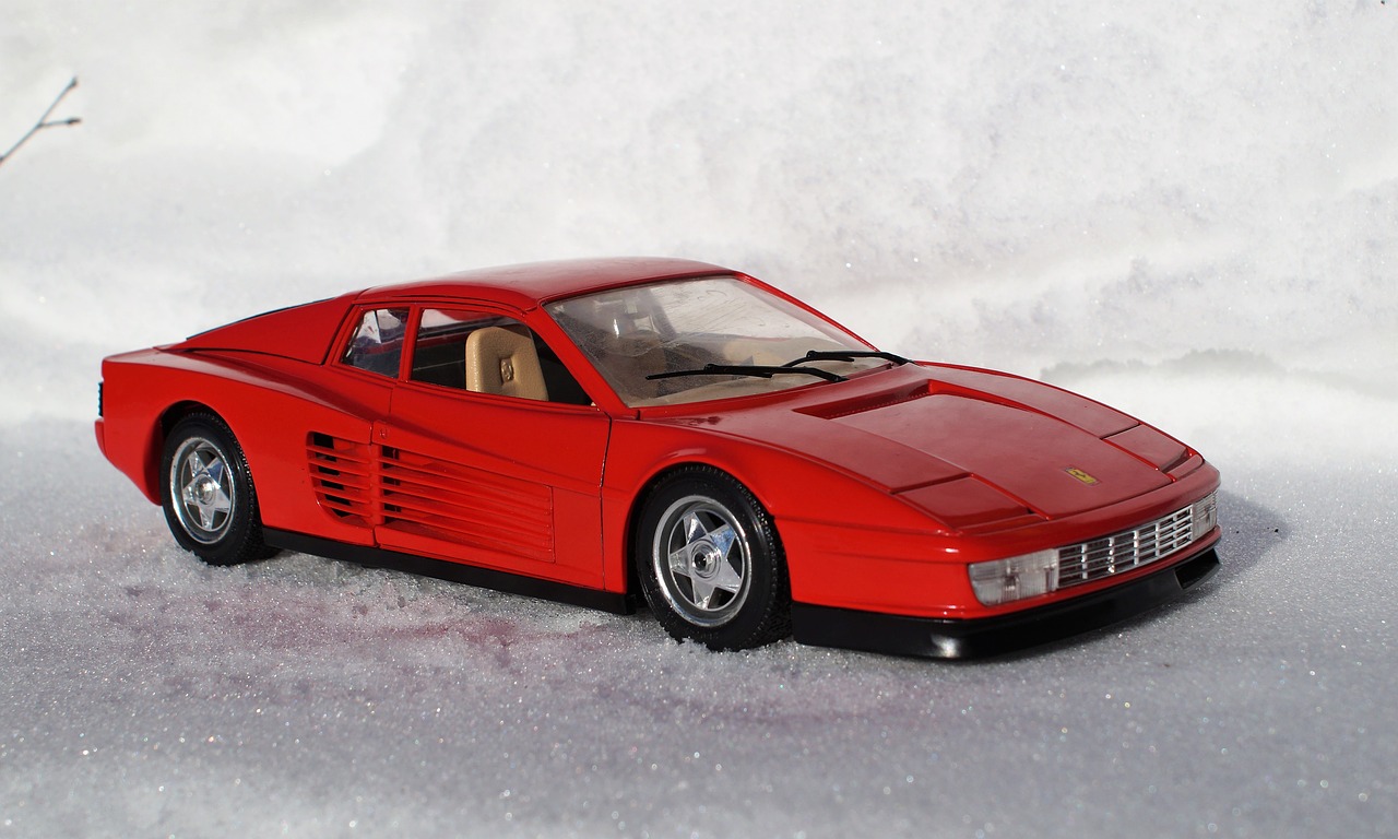 model car ferrari testarossa free photo