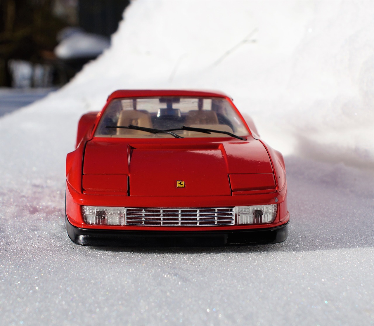 model car ferrari testarossa free photo