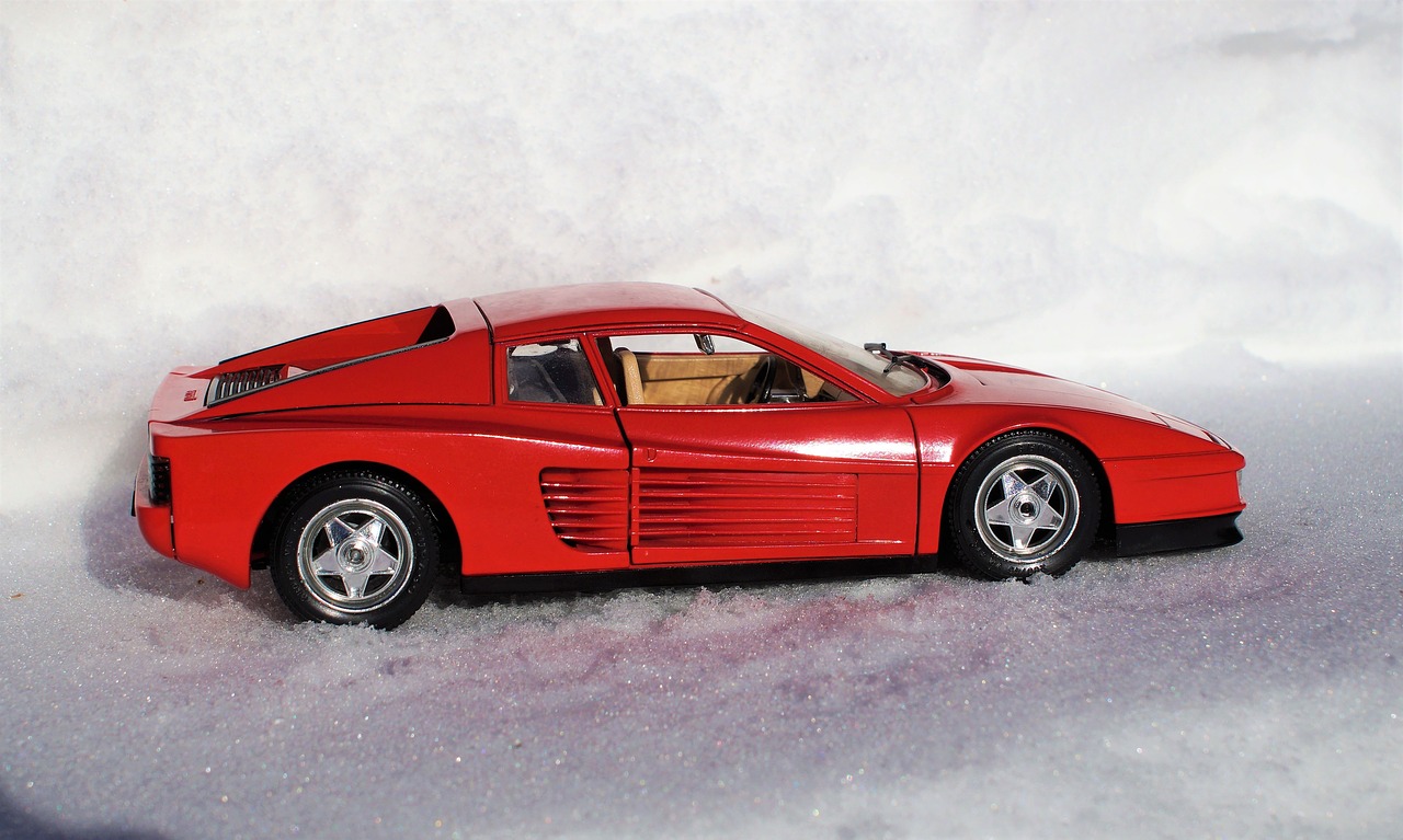 model car ferrari testarossa free photo